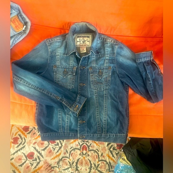 True Religion Other - True Religion Jeans Trucker Denim Jacket Mens Large
